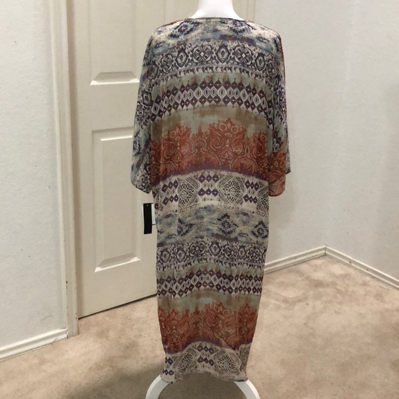 ING Plus Size Woven Printed Kimomo - Picture 4 of 4